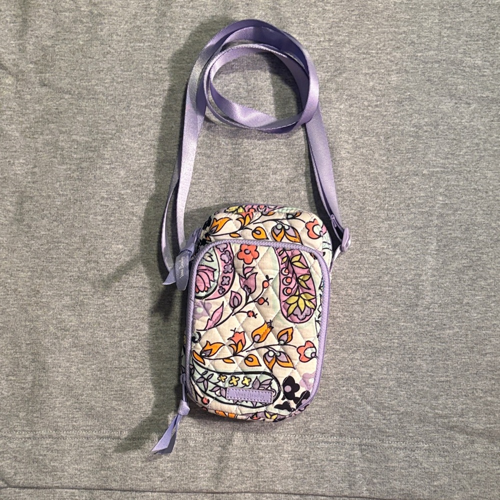Vera Bradley Purple and Orange Paisley Crossbody Bag